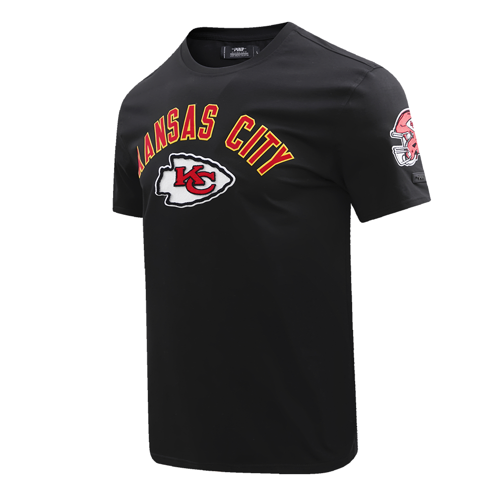 NFL KANSAS CITY CHIEFS CLASSIC BRISTLE MEN'S TEE (BLACK)