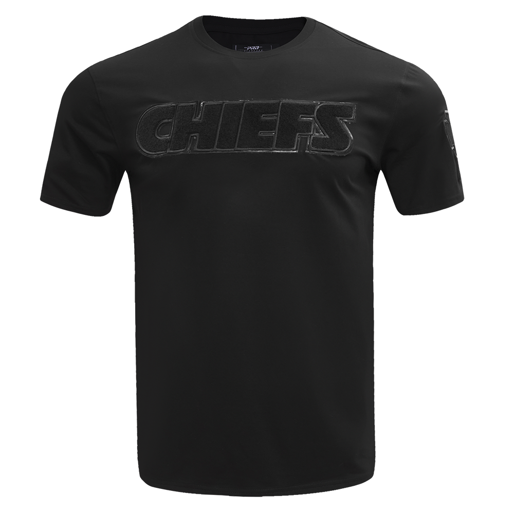 NFL KANSAS CITY CHIEFS TRIPLE BLACK T-SHIRT POUR HOMME (TRIPLE NOIR)