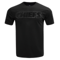 NFL KANSAS CITY CHIEFS TRIPLE BLACK T-SHIRT POUR HOMME (TRIPLE NOIR)