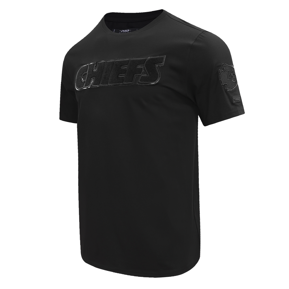 NFL KANSAS CITY CHIEFS TRIPLE BLACK T-SHIRT POUR HOMME (TRIPLE NOIR)