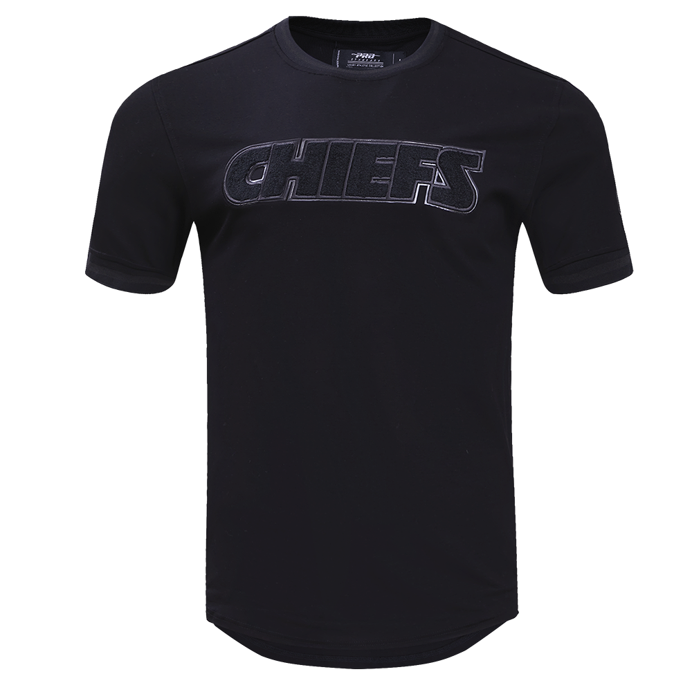 NFL KANSAS CITY CHIEFS TRIPLE BLACK T-SHIRT POUR HOMME (TRIPLE NOIR)