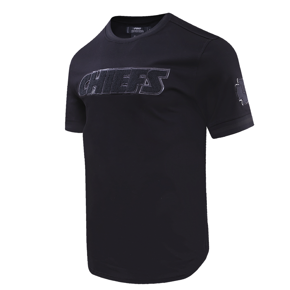 NFL KANSAS CITY CHIEFS TRIPLE BLACK T-SHIRT POUR HOMME (TRIPLE NOIR)