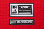 NFL KANSAS CITY CHIEFS MEN'S MESH BUTTON DOWN SHIRT (RED/BLACK)
