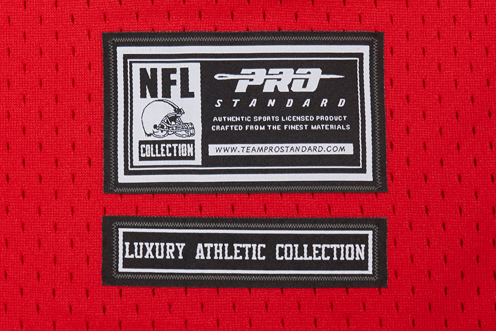 NFL KANSAS CITY CHIEFS MEN'S MESH BUTTON DOWN SHIRT (RED/BLACK)