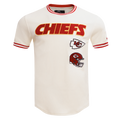 NFL KANSAS CITY CHIEFS RETRO CLASSIC T-SHIRT POUR HOMME (COQUILLE D'ŒUF/ROUGE)