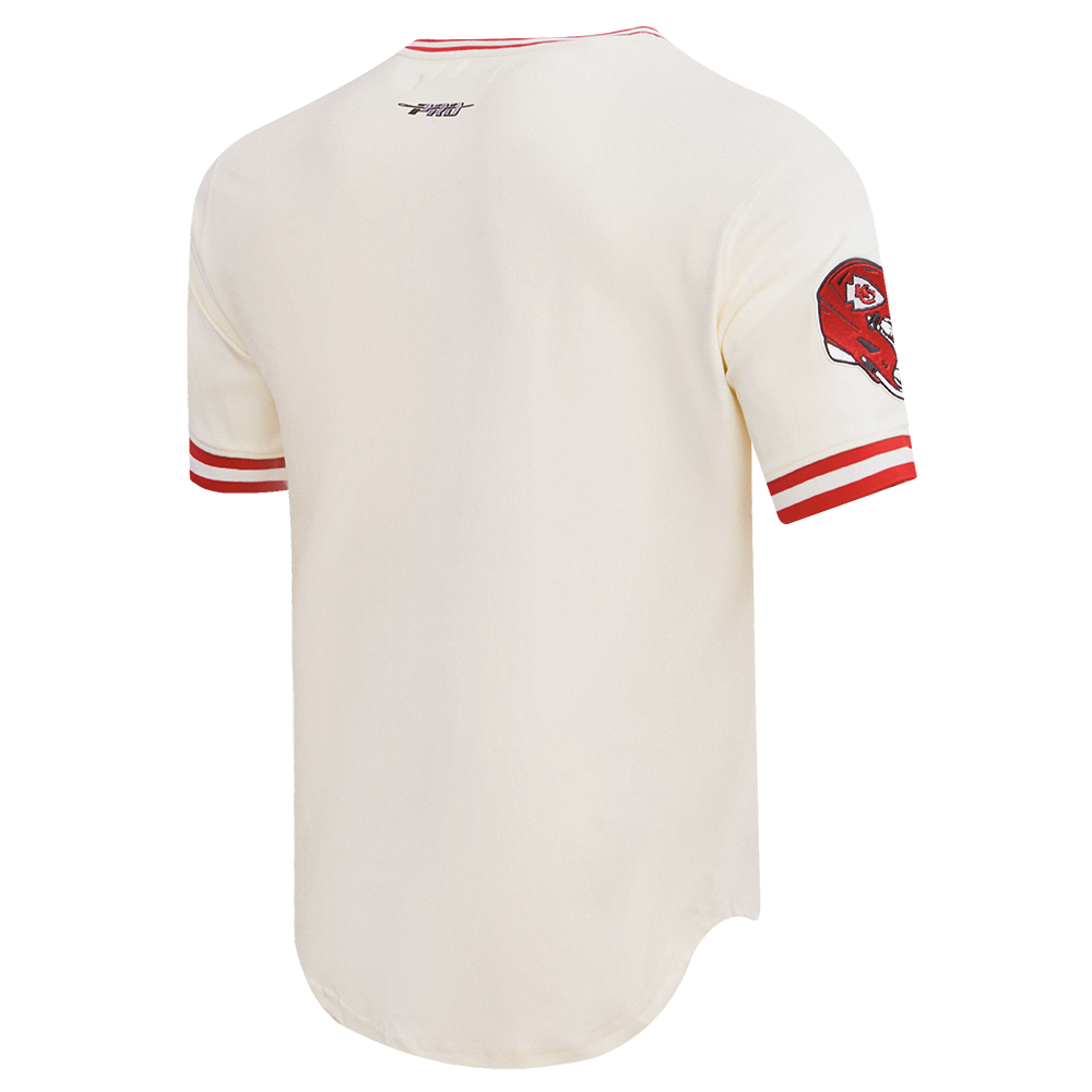 NFL KANSAS CITY CHIEFS RETRO CLASSIC T-SHIRT POUR HOMME (COQUILLE D'ŒUF/ROUGE)
