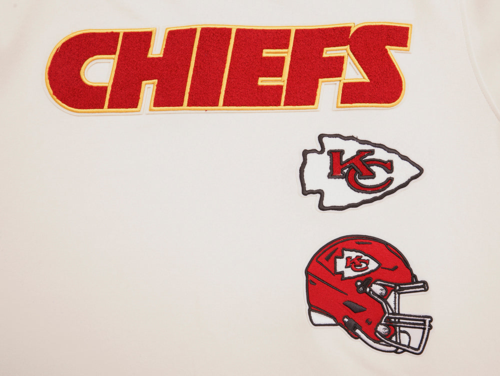 NFL KANSAS CITY CHIEFS RETRO CLASSIC T-SHIRT POUR HOMME (COQUILLE D'ŒUF/ROUGE)