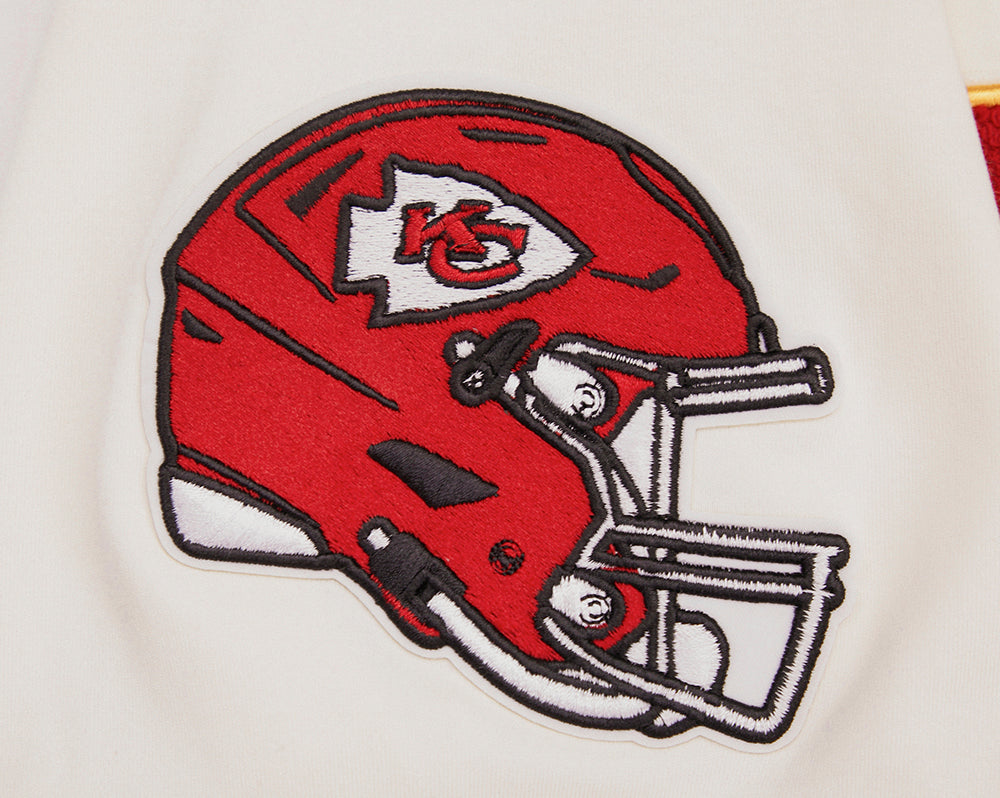 NFL KANSAS CITY CHIEFS RETRO CLASSIC T-SHIRT POUR HOMME (COQUILLE D'ŒUF/ROUGE)