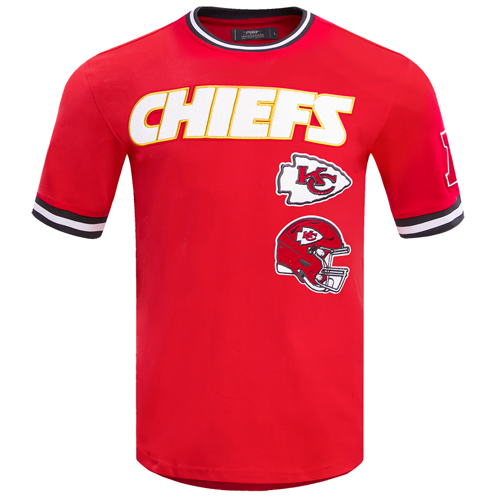 NFL KANSAS CITY CHIEFS RETRO CLASSIC T-SHIRT POUR HOMME (ROUGE/NOIR)