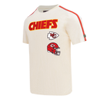NFL KANSAS CITY CHIEFS RETRO CLASSIC T-SHIRT À RAYURES POUR HOMME (COQUILLE D'ŒUF/ROUGE)
