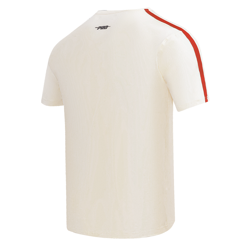 NFL KANSAS CITY CHIEFS RETRO CLASSIC T-SHIRT À RAYURES POUR HOMME (COQUILLE D'ŒUF/ROUGE)