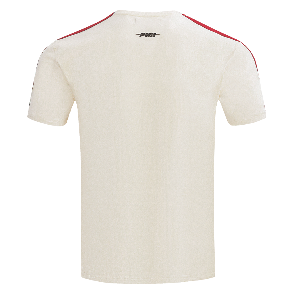 NFL KANSAS CITY CHIEFS RETRO CLASSIC T-SHIRT À RAYURES POUR HOMME (COQUILLE D'ŒUF/ROUGE)