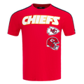 NFL KANSAS CITY CHIEFS RETRO CLASSIC T-SHIRT À RAYURES POUR HOMME (ROUGE/NOIR)