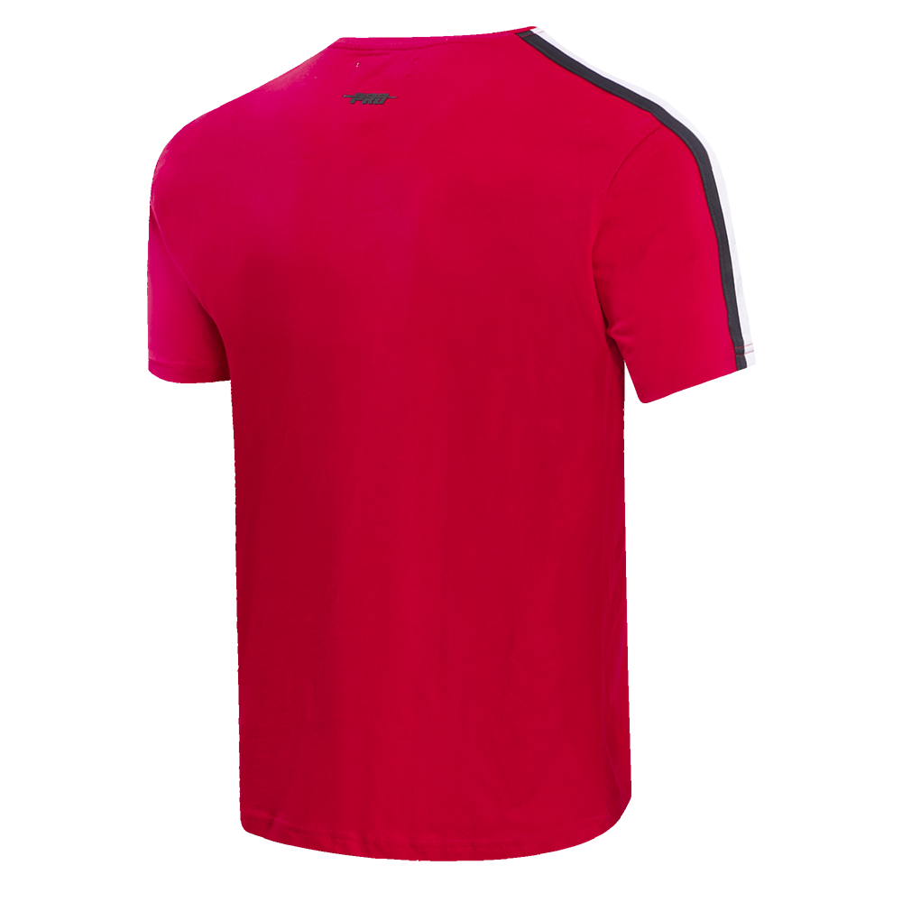 NFL KANSAS CITY CHIEFS RETRO CLASSIC T-SHIRT À RAYURES POUR HOMME (ROUGE/NOIR)
