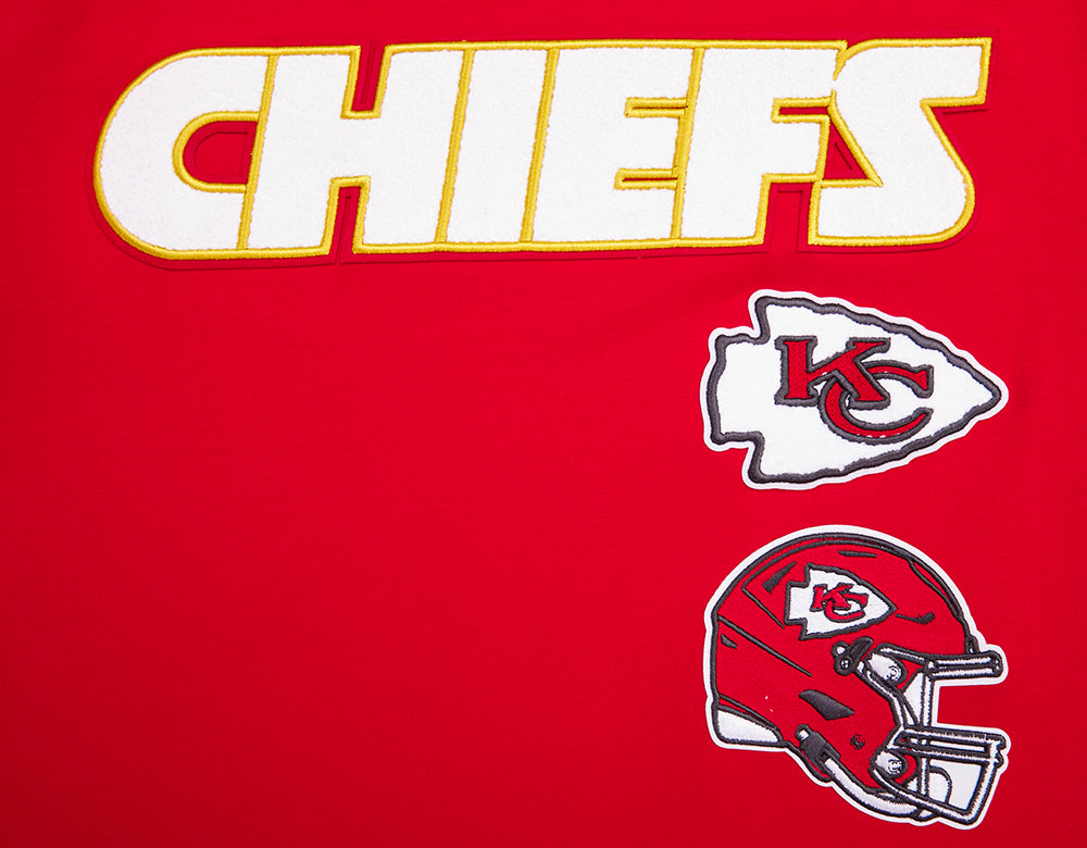 NFL KANSAS CITY CHIEFS RETRO CLASSIC T-SHIRT À RAYURES POUR HOMME (ROUGE/NOIR)
