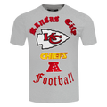NFL KANSAS CITY CHIEFS OLD ENGLISH T-SHIRT POUR HOMME (GRIS CHINÉ)