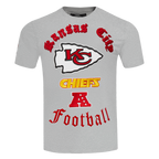 NFL KANSAS CITY CHIEFS OLD ENGLISH T-SHIRT POUR HOMME (GRIS CHINÉ)