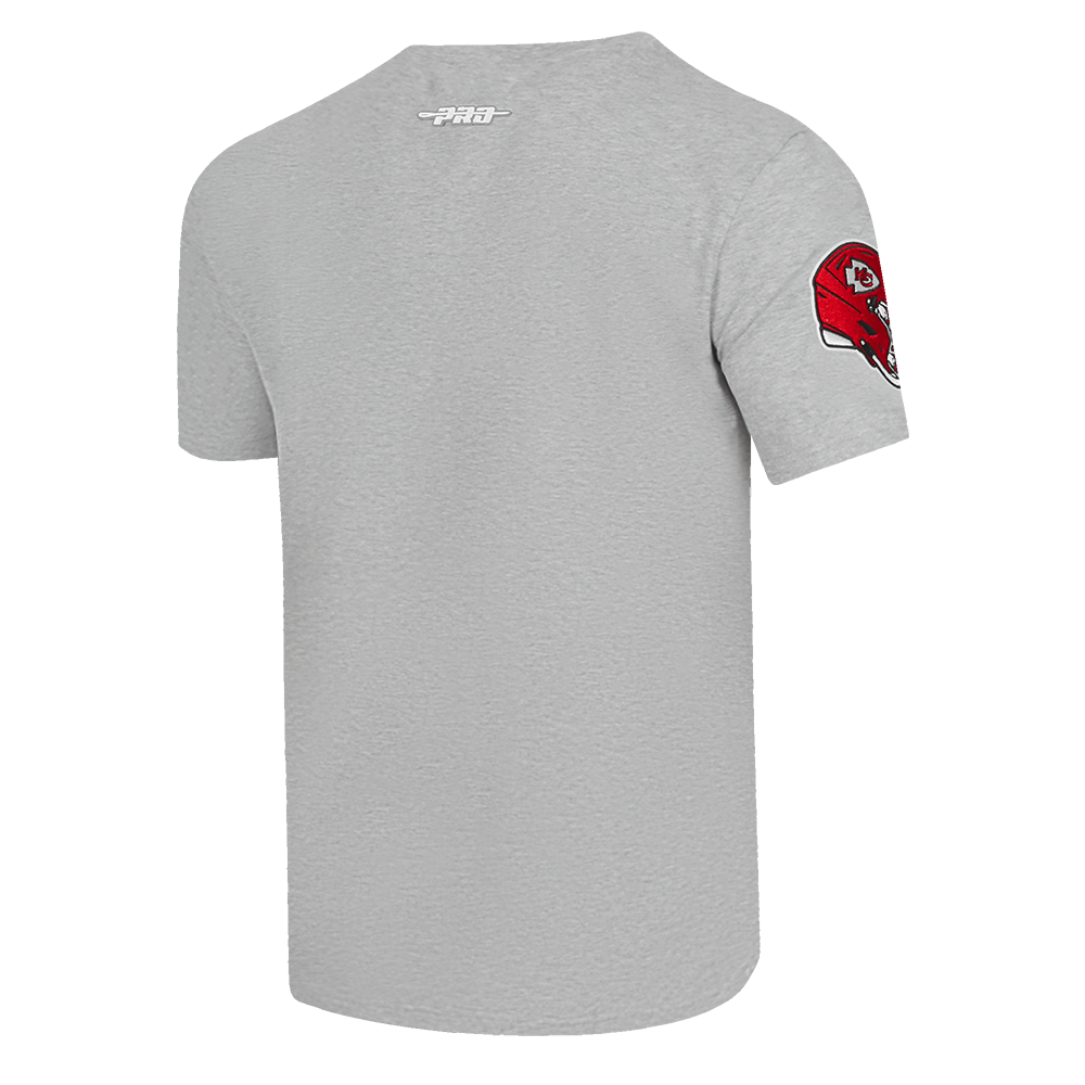 NFL KANSAS CITY CHIEFS OLD ENGLISH T-SHIRT POUR HOMME (GRIS CHINÉ)