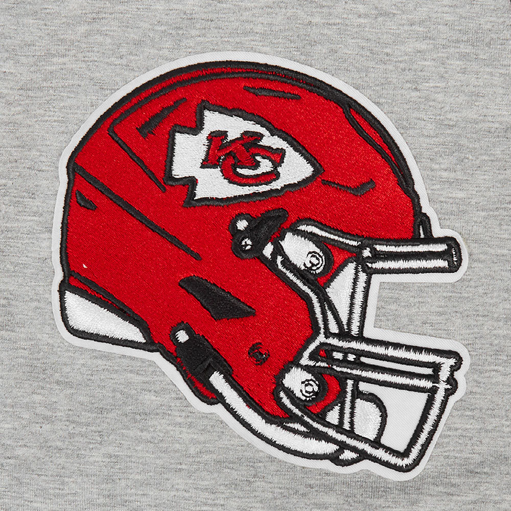 NFL KANSAS CITY CHIEFS OLD ENGLISH T-SHIRT POUR HOMME (GRIS CHINÉ)