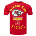 NFL KANSAS CITY CHIEFS OLD ENGLISH T-SHIRT POUR HOMME (ROUGE)