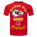 NFL KANSAS CITY CHIEFS OLD ENGLISH T-SHIRT POUR HOMME (ROUGE)
