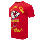NFL KANSAS CITY CHIEFS OLD ENGLISH T-SHIRT POUR HOMME (ROUGE)