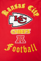 NFL KANSAS CITY CHIEFS OLD ENGLISH T-SHIRT POUR HOMME (ROUGE)