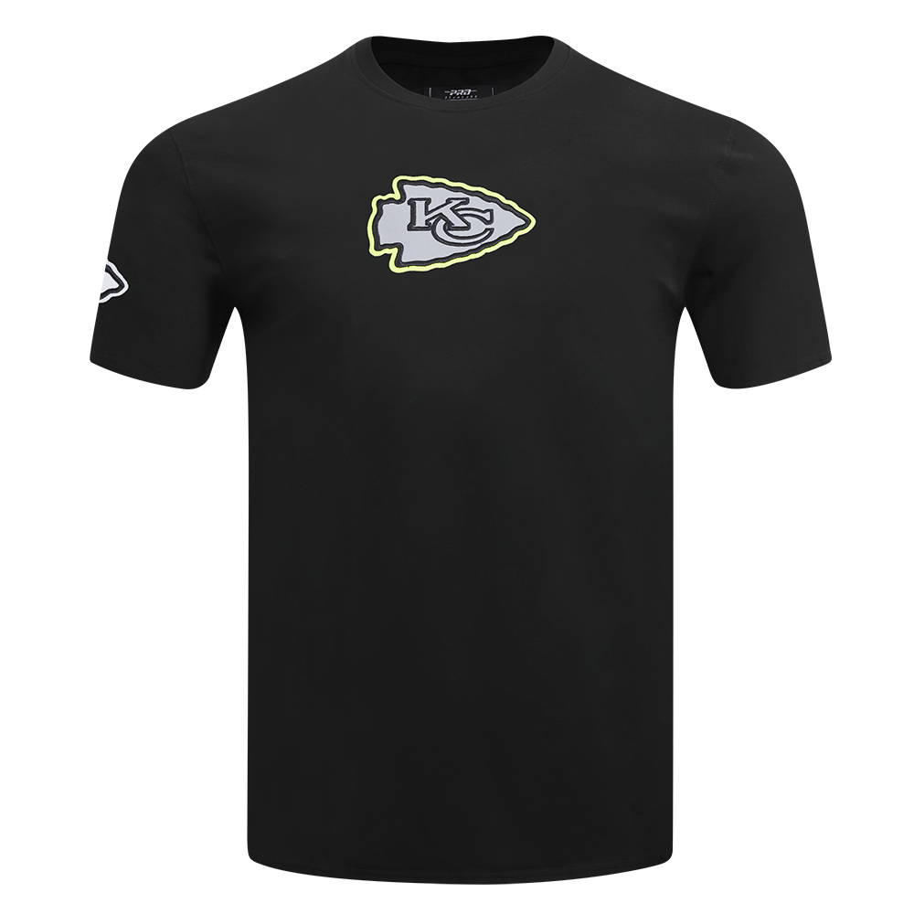NFL KANSAS CITY CHIEFS UNDER THE LIGHTS MEN'S SINGLE JERSEY TEE (BLACK)