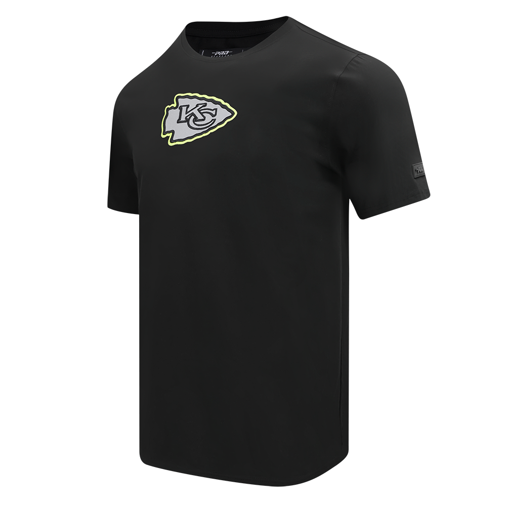 NFL KANSAS CITY CHIEFS UNDER THE LIGHTS MEN'S SINGLE JERSEY TEE (BLACK)