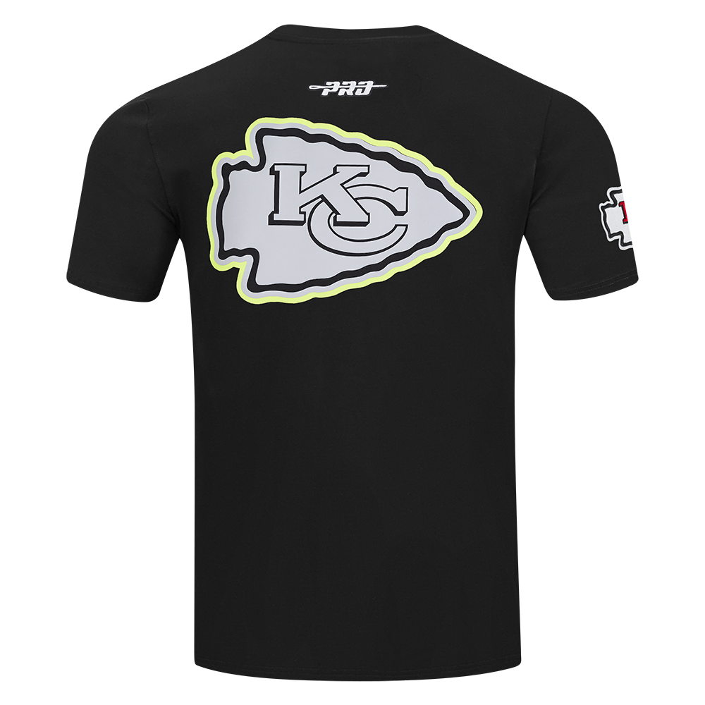 NFL KANSAS CITY CHIEFS UNDER THE LIGHTS MEN'S SINGLE JERSEY TEE (BLACK)