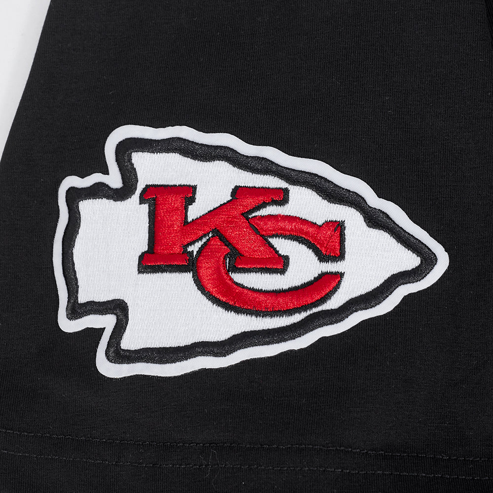 NFL KANSAS CITY CHIEFS UNDER THE LIGHTS MEN'S SINGLE JERSEY TEE (BLACK)