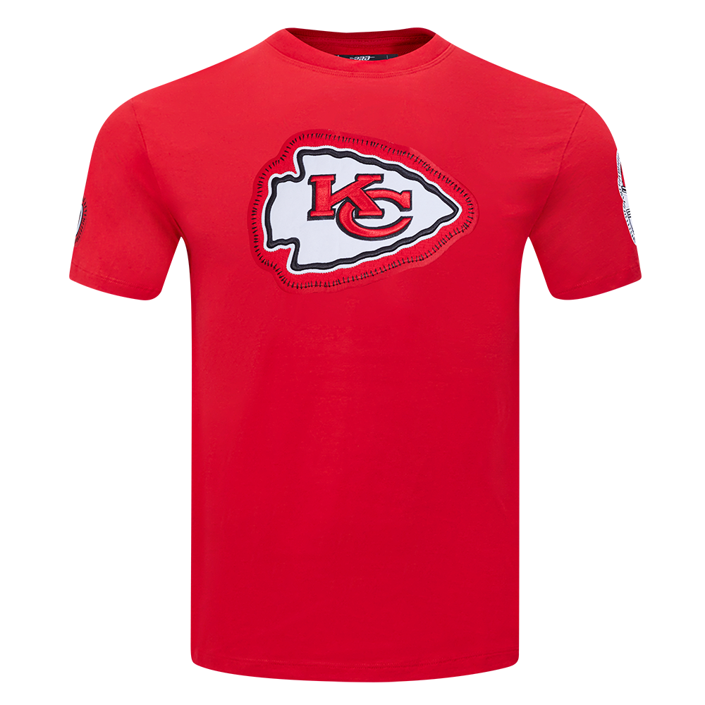 NFL KANSAS CITY CHIEFS DIY PICK STITCH MEN'S SINGLE JERSEY TEE (RED)