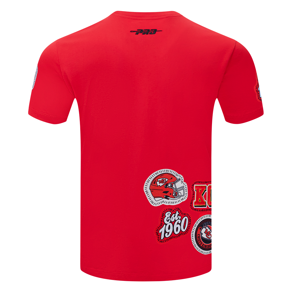 NFL KANSAS CITY CHIEFS DIY PICK STITCH MEN'S SINGLE JERSEY TEE (RED)