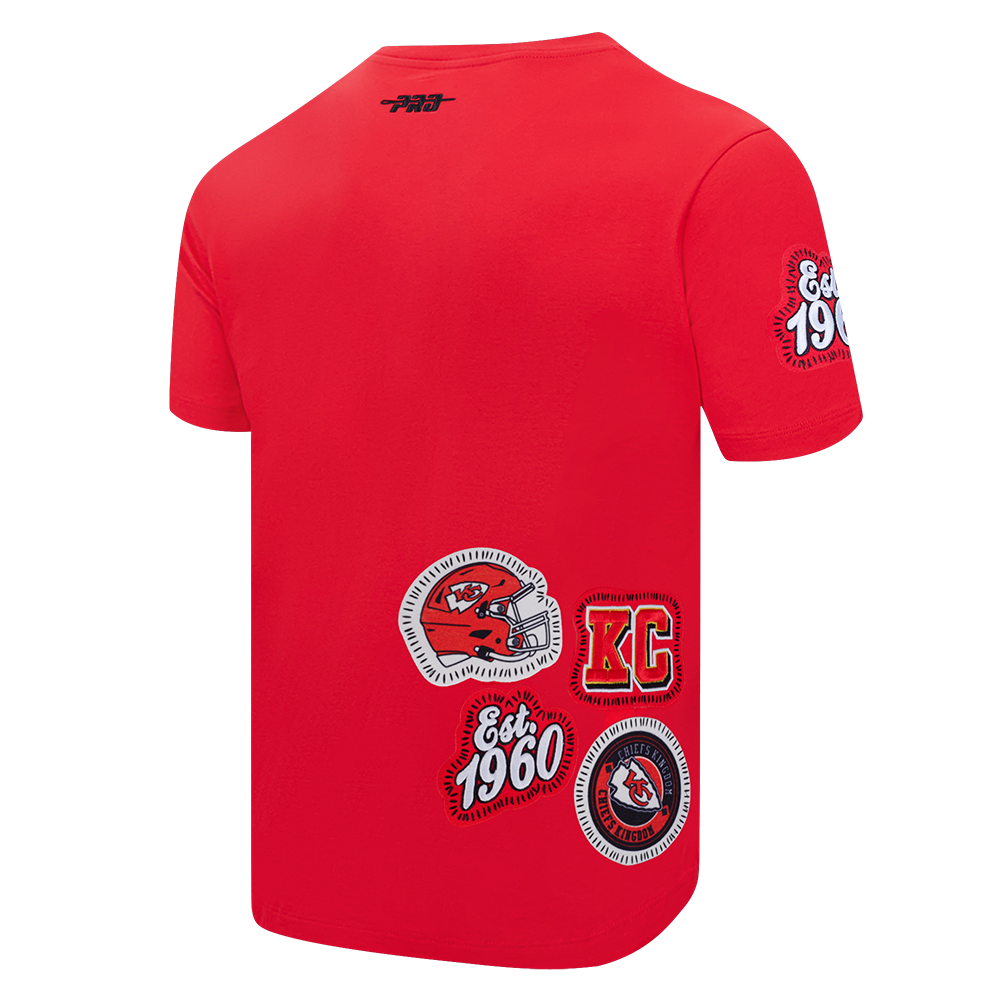 NFL KANSAS CITY CHIEFS DIY PICK STITCH MEN'S SINGLE JERSEY TEE (RED)