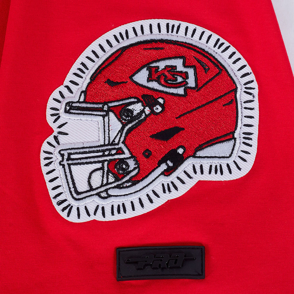 NFL KANSAS CITY CHIEFS DIY PICK STITCH MEN'S SINGLE JERSEY TEE (RED)