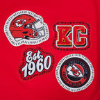 NFL KANSAS CITY CHIEFS DIY PICK STITCH MEN'S SINGLE JERSEY TEE (RED)