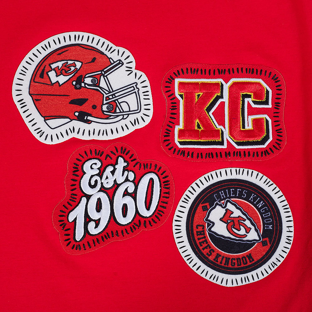 NFL KANSAS CITY CHIEFS DIY PICK STITCH MEN'S SINGLE JERSEY TEE (RED)
