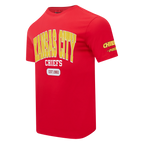 NFL KANSAS CITY CHIEFS CITY ARCH T-SHIRT EN JERSEY SIMPLE POUR HOMME (ROUGE)