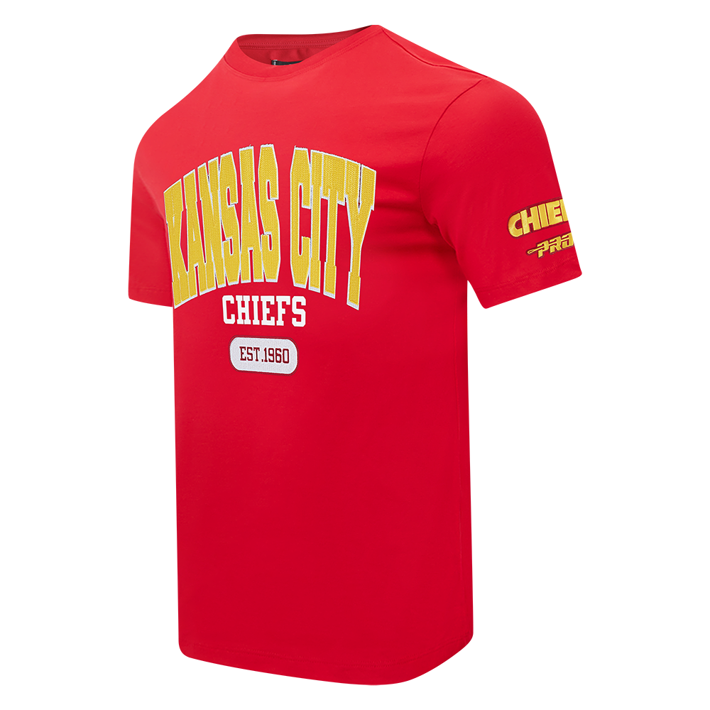 NFL KANSAS CITY CHIEFS CITY ARCH T-SHIRT EN JERSEY SIMPLE POUR HOMME (ROUGE)
