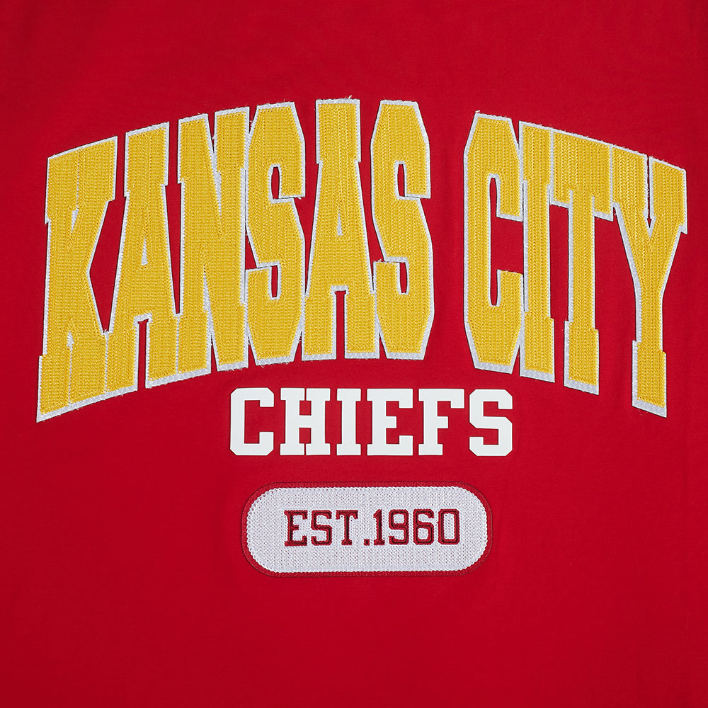 NFL KANSAS CITY CHIEFS CITY ARCH T-SHIRT EN JERSEY SIMPLE POUR HOMME (ROUGE)
