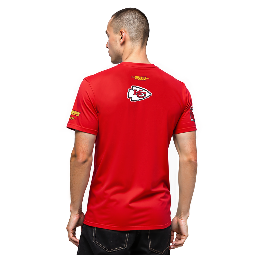 NFL KANSAS CITY CHIEFS CITY ARCH T-SHIRT EN JERSEY SIMPLE POUR HOMME (ROUGE)
