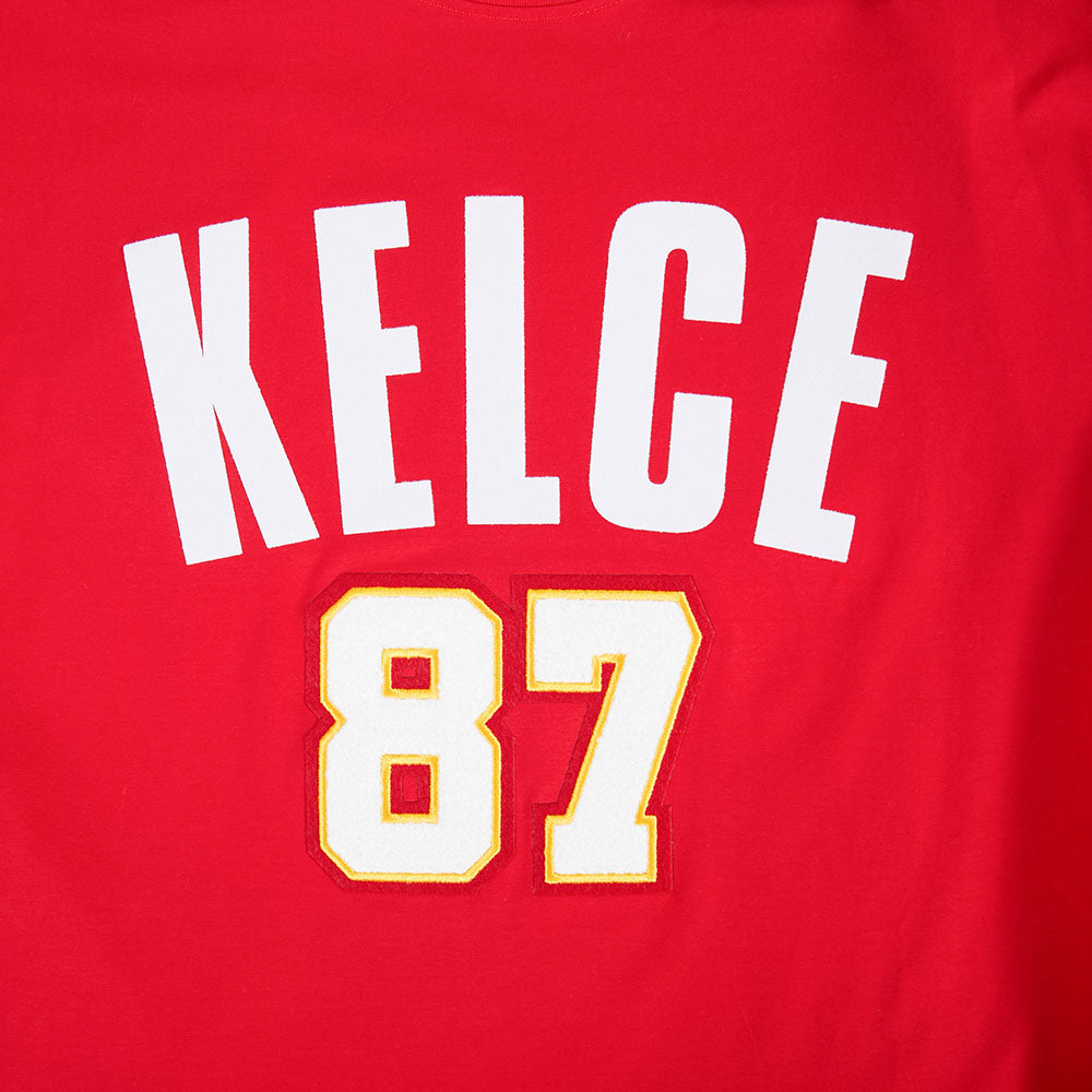 NFL KANSAS CITY CHIEFS TRAVIS KELCE #87 CLASSIC PNN T-SHIRT EN JERSEY SIMPLE POUR HOMME