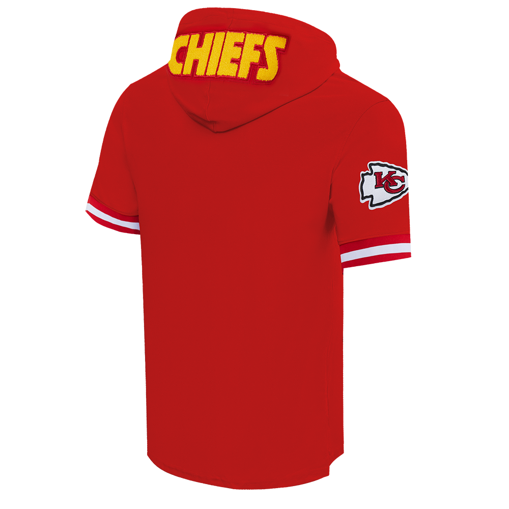 NFL KANSAS CITY CHIEFS TRAVIS KELCE #87 CLASSIC PNN CHANDAIL À CAPUCHON À MANCHES COURTES POUR HOMME