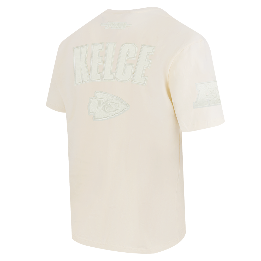 NFL KANSAS CITY CHIEFS TRAVIS KELCE #87 NEUTRAL PNN MEN'S S/S TEE (EGGSHELL)