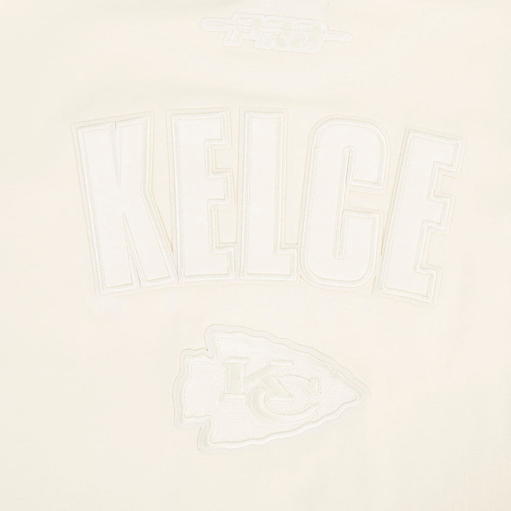 NFL KANSAS CITY CHIEFS TRAVIS KELCE #87 NEUTRAL PNN MEN'S S/S TEE (EGGSHELL)