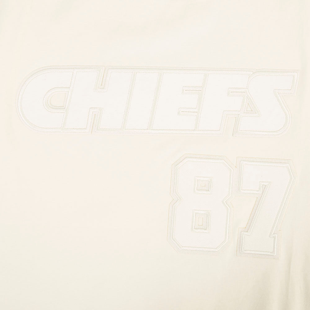 NFL KANSAS CITY CHIEFS TRAVIS KELCE #87 NEUTRAL PNN MEN'S S/S TEE (EGGSHELL)