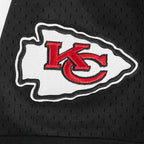 NFL KANSAS CITY CHIEFS PATRICK MAHOMES #15 CLASSIC MESH PNN CHEMISE BOUTONNÉE EN FILET POUR HOMME (NOIR)