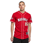 NFL KANSAS CITY CHIEFS PATRICK MAHOMES #15 CLASSIC MESH PNN CHEMISE BOUTONNÉE EN FILET POUR HOMME (ROUGE)