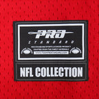 NFL KANSAS CITY CHIEFS TRAVIS KELCE #87 CLASSIC MESH PNN MEN'S MESH BUTTON DOWN SHIRT (Red)