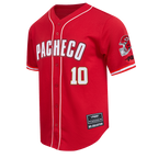 NFL KANSAS CITY CHIEFS ISIAH PACHECO #10 CLASSIC MESH PNN CHEMISE BOUTONNÉE EN FILET POUR HOMME (ROUGE)